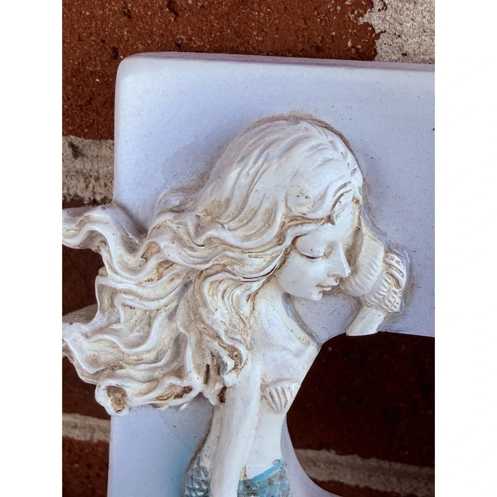 Mermaid On Rock Outlet Cover & Flip Flop Switch Cover Beach Nautical